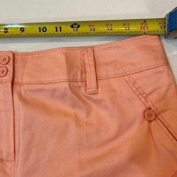 Larry Levine Soft Stretch Career Crop Pants Peach Capris Size 16  NWT - Picture 11 of 13